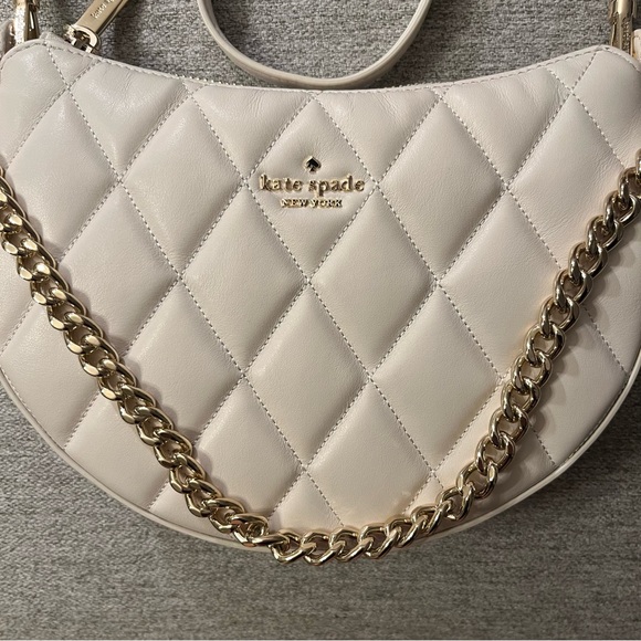 NWT Kate Spade Carey Zip Top Crossbody Parchment Cream - Picture 7 of 13